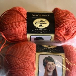 Orange Yarn by Purl Essence Yarn 2 Lots